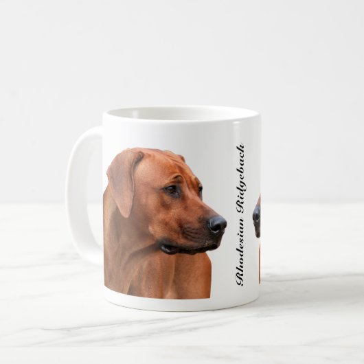 Rhodesian Ridgeback Koffie Mok Kaffeetasse (Vorderseite Links)