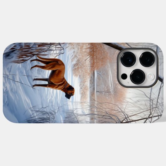 Rhodesian Ridgeback Let It Snow Christmas Case-Mate iPhone Hülle (Rückseite (Horizontal))