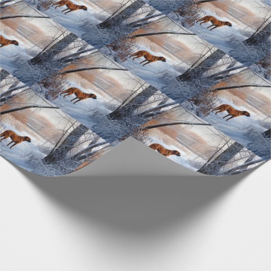 Rhodesian Ridgeback Let It Snow Christmas Geschenkpapier (Ecke)