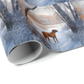 Rhodesian Ridgeback Let It Snow Christmas Geschenkpapier (Rolleneckpunkt)