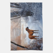 Rhodesian Ridgeback Let It Snow Christmas Geschirrtuch (Vertikal)