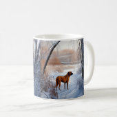 Rhodesian Ridgeback Let It Snow Christmas Kaffeetasse (VorderseiteRechts)