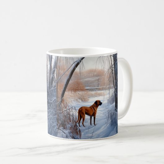 Rhodesian Ridgeback Let It Snow Christmas Kaffeetasse (VorderseiteRechts)