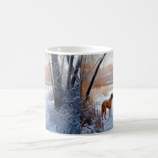 Rhodesian Ridgeback Let It Snow Christmas Kaffeetasse (Mittel)