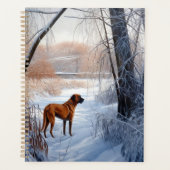 Rhodesian Ridgeback Let It Snow Christmas Planer (Vorderseite)