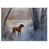 Rhodesian Ridgeback Let It Snow Christmas Schneidebrett (Vorderseite)