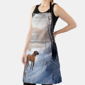 Rhodesian Ridgeback Let It Snow Christmas Schürze (InSitu)