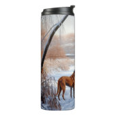 Rhodesian Ridgeback Let It Snow Christmas Thermosbecher (Nach links gedreht)