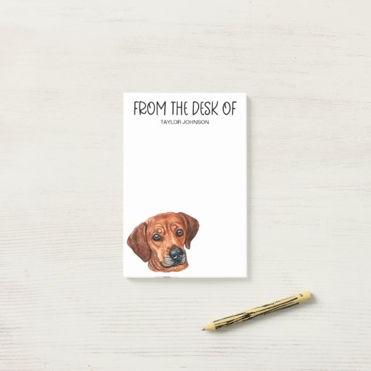 Rhodesian Ridgeback Lover Post-it Klebezettel (Auf Schreibtisch)