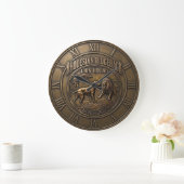 Rhodesian Ridgeback Löwenhund Kunst Große Wanduhr (Zuhause)