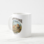 Rhodesian Ridgeback Löwenhund Kunst Kaffeetasse (Vorderseite Links)