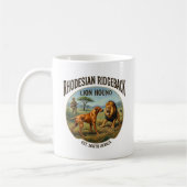 Rhodesian Ridgeback Löwenhund Kunst Kaffeetasse (Links)