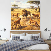 Rhodesian Ridgeback Löwenhund Kunst Leinwanddruck (Insitu (Schlafzimmer))