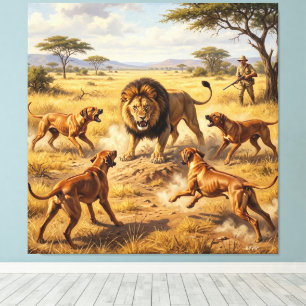 Rhodesian Ridgeback Löwenhund Kunst Leinwanddruck