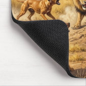 Rhodesian Ridgeback Löwenhund Kunst Mousepad (Ecke)
