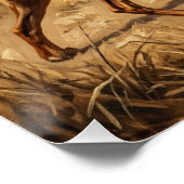 Rhodesian Ridgeback Löwenhund Kunst Poster (Ecke)