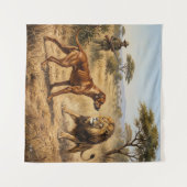Rhodesian Ridgeback Löwenhund Kunst Wandteppich (Vorderseite (Horizontal))
