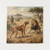 Rhodesian Ridgeback Löwenhund Kunst Wandteppich (Vorderseite)
