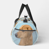 Rhodesian Ridgeback Malerei Red Wheaten Dog Art Duffle Bag (Rechts)