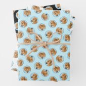 Rhodesian Ridgeback Malerei Red Wheaten Dog Art Geschenkpapier Set (Beispiel)