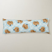 Rhodesian Ridgeback Malerei Red Wheaten Dog Art Seitenschläferkissen (Rückseite)