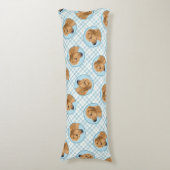 Rhodesian Ridgeback Malerei Red Wheaten Dog Art Seitenschläferkissen (Vorderseite Vertikal)