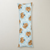 Rhodesian Ridgeback Malerei Red Wheaten Dog Art Seitenschläferkissen (Rückseite (Vertikal))