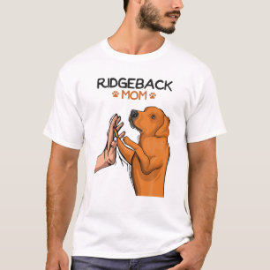 Rhodesian Ridgeback Mama Dog Lover Girls Frauen T-Shirt