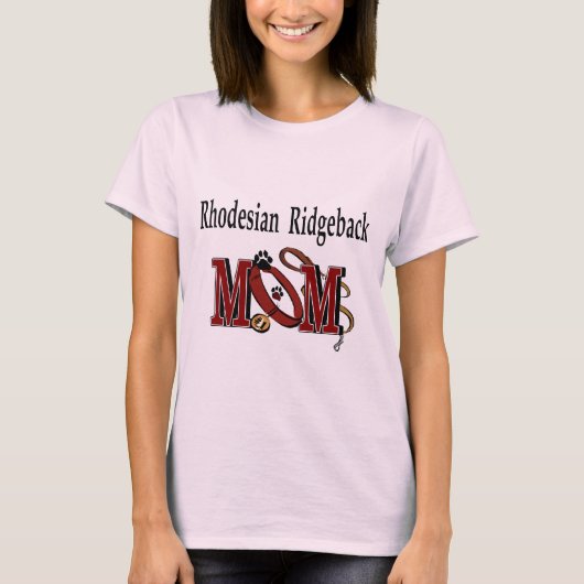 Rhodesian Ridgeback MAMA Geschenke T-Shirt (Vorderseite)