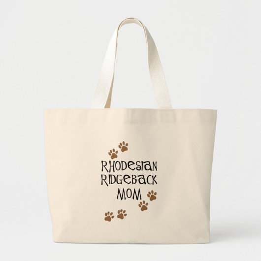 Rhodesian Ridgeback Mama Jumbo Stoffbeutel (Vorne)
