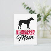 Rhodesian Ridgeback Mama Postkarte (Stehend Vorderseite)