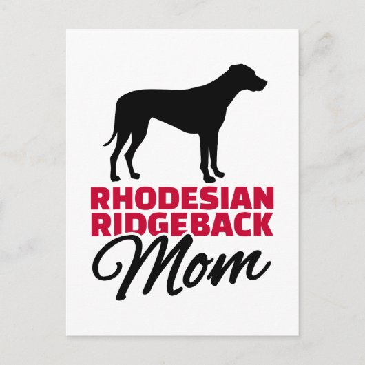 Rhodesian Ridgeback Mama Postkarte (Vorderseite)
