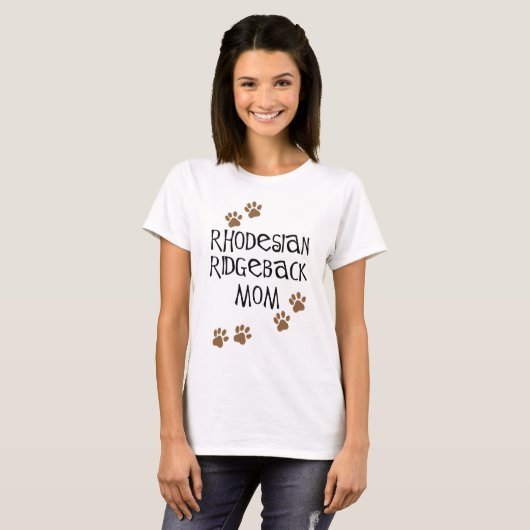Rhodesian Ridgeback Mama T-Shirt (Vorne ganz)