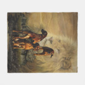 Rhodesian Ridgeback mit Löwe Fleecedecke (Vorderseite (Horizontal))