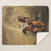 Rhodesian Ridgeback mit Löwe Sherpadecke (Vorderseite (Horizontal))