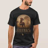 Rhodesian Ridgeback mit Löwe T-Shirt (Vorderseite)