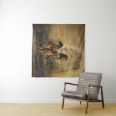 Rhodesian Ridgeback mit Löwe Wandteppich (Beispiel (Horizontal))