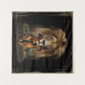 Rhodesian Ridgeback mit Löwenband Wandteppich (Vorderseite (Horizontal))