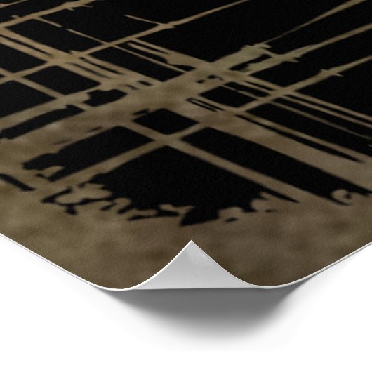 Rhodesian Ridgeback mit Löwenposter Poster (Ecke)