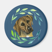 Rhodesian Ridgeback mit Wasserfarbe Magnet (Vorne)