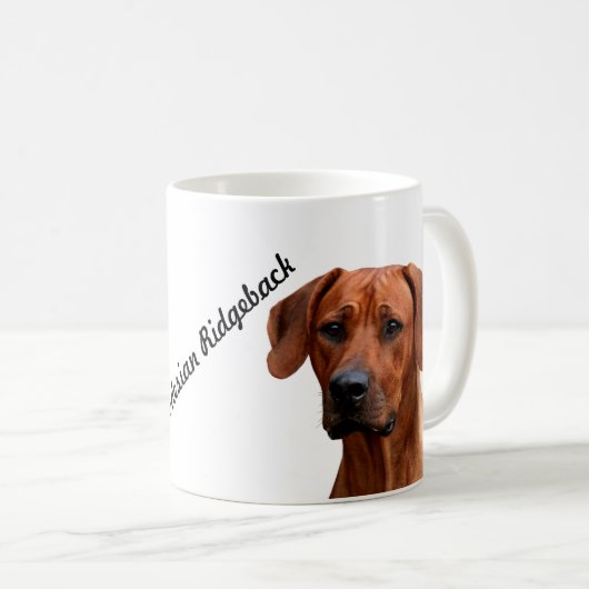 Rhodesian Ridgeback mok Kaffeetasse (VorderseiteRechts)