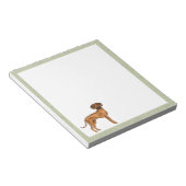 Rhodesian Ridgeback Niedlich African Lion Dog Gree Notizblock (angewinkelt)