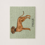 Rhodesian Ridgeback Niedlich African Lion Dog Gree Puzzle (Vertikal)