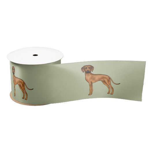 Rhodesian Ridgeback Niedlich African Lion Dog Gree Satinband (Spule)