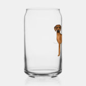 Rhodesian Ridgeback Niedlich Brown Lion Dog mit Na Dosenglas (Rechts)