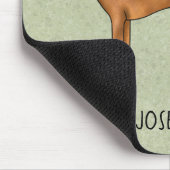 Rhodesian Ridgeback Niedlicher brauner Hund mit de Mousepad (Ecke)