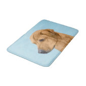 Rhodesian Ridgeback Painting - Original Dog Art Badematte (Schrägansicht)