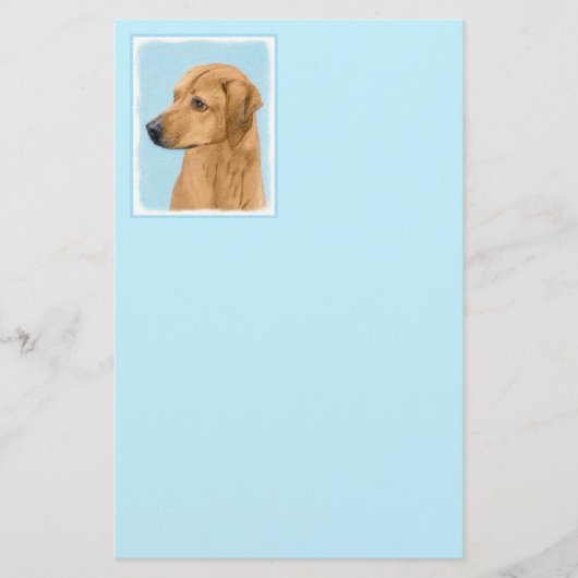 Rhodesian Ridgeback Painting - Original Dog Art Briefpapier (Vorderseite)