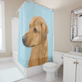 Rhodesian Ridgeback Painting - Original Dog Art Duschvorhang (Beispiel)