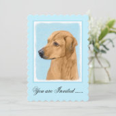 Rhodesian Ridgeback Painting - Original Dog Art Einladung (Stehend Vorderseite)